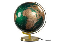 Green Globe with Brass Base