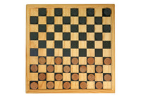 Wooden Draughts Set